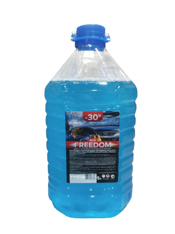 Жидкость для омывателя зимняя Freedom, -30Гр(-20Гр), 5л, ПЭТ, синяя крышка