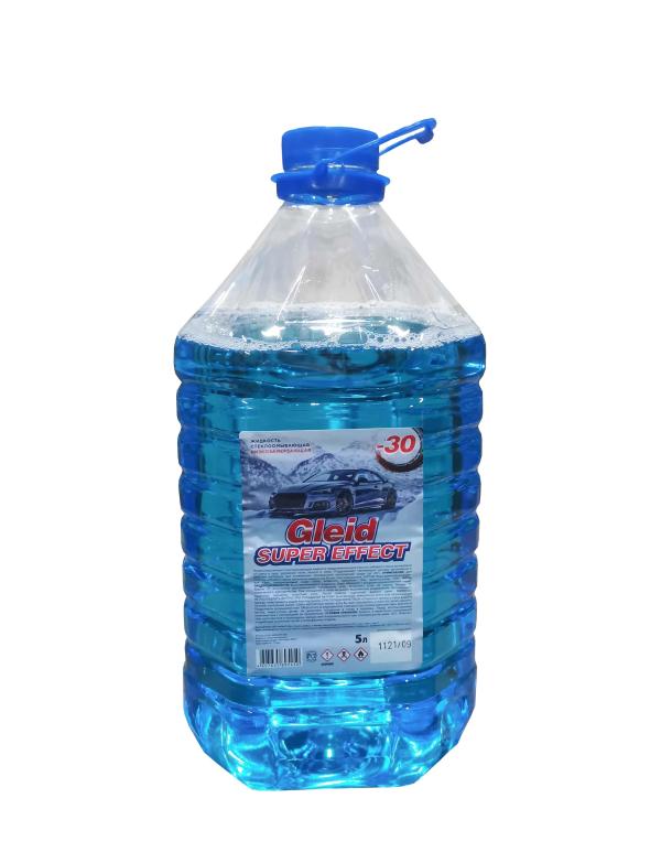 Жидкость для омывателя зимняя Gleid, -30Гр(-20Гр), 5л, ПЭТ, синяя крышка