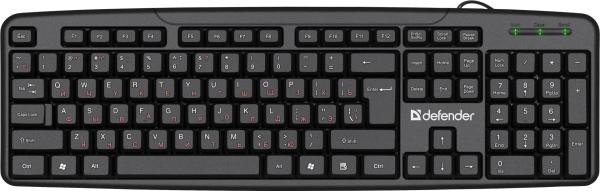 Клавиатура Defender Astra HB-588, USB, влагозащищенная, черный, 45588