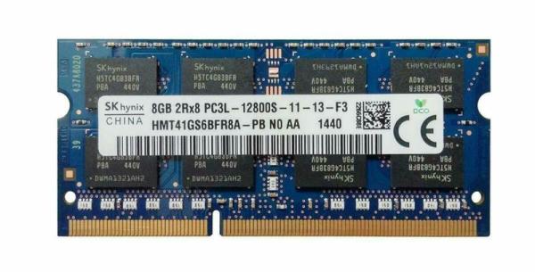 Оперативная память SO-DIMM DDR3  8GB, 1600МГц (PC12800) Hynix HMT41GS6BFR8A-PB, 1.35В