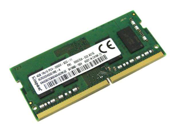 Оперативная память SO-DIMM DDR4  4GB, 2666МГц (PC21280) Kingston HP26D4S9S1MEF-4, 1.2В
