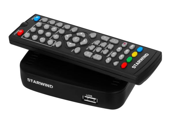 Приставка для цифрового эфирного/кабельного ТВ DVB-T2/DVB-C Starwind CT-160