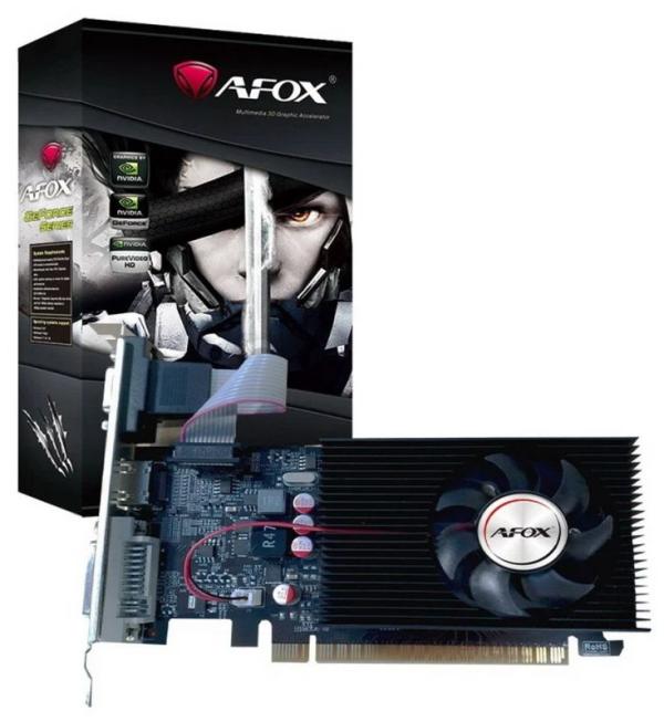 Видеокарта PCI-E GeForce  GT610 Afox AF610-1024D3L7-V5, 1GB DDR3 64bit, 810/1330МГц, PCI-E2.0, HDCP, DVI/HDMI/VGA, 29Вт