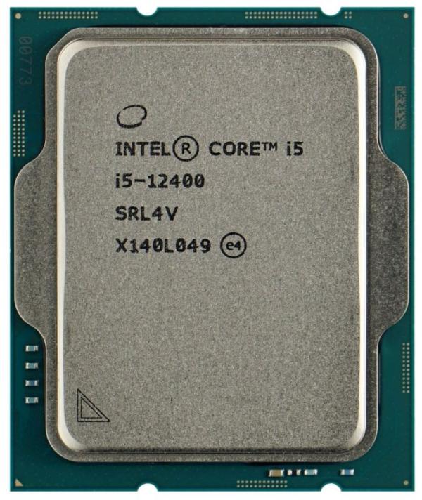Процессор S1700 Intel Core i5-12400 2.5ГГц, 7.5MB+18MB, 76.8ГТ/с, Alder Lake 0.007мкм, видео 1450МГц, 65Вт