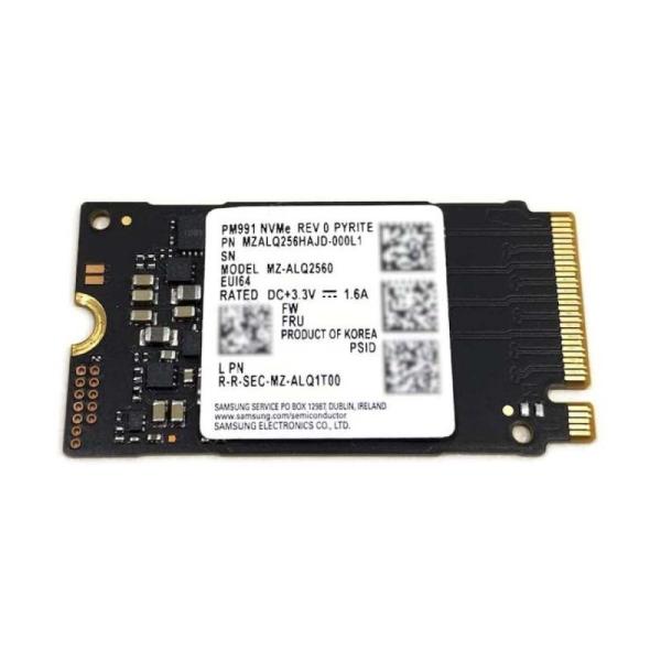 Накопитель SSD M.2  256GB Samsung PM991 (MZ-ALQ256B), NVME, TLC, 2242, 1700/1400MB/s