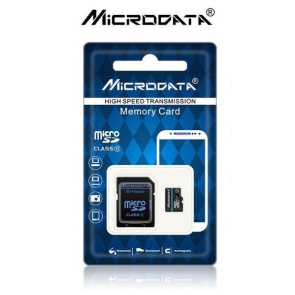 Карта памяти SDXC-micro 256GB Microdata, 25/10МБ/сек, class 10, с адаптером SD