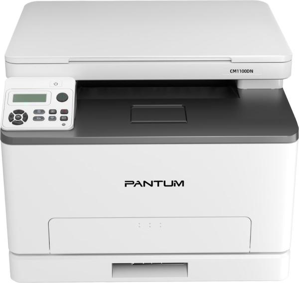МФУ лазерное цветное Pantum CM1100DN, A4, 18стр/мин, принтер 1200*600dpi, копир 300dpi, сканер 1200dpi, USB2.0, LAN, дуплекс, 30000стр/мес