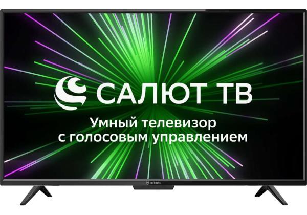 ТВ LED 39" Irbis 39H1SBR203BS2, 1366*768, 2HDMI/RCA, SPDIF(Coaxial)/MiniJack, CI+/2USB2.0/LAN/BT/Wi-Fi, Smart TV/Салют ТВ, DVB-T2/C/S2, 2*10Вт, черный