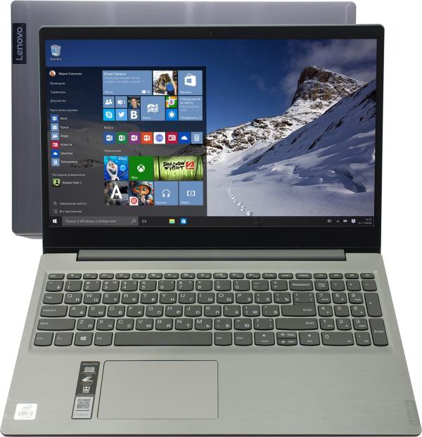 Ноутбук 15" Lenovo IdeaPad S145-15IIL (81W8001JRU), Core i3-1005G1 1.2 8GB SSD 256GB 1920*1080 Intel UHD Graphics USB2.0/2*USB3.1 WiFi BT HDMI камера SD 1.85кг W10 серый