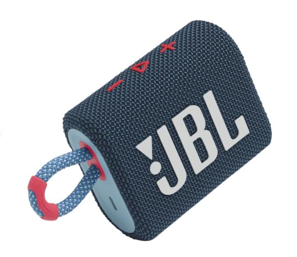 Колонка портативная JBL GO3, 4.2Вт, 110..20000Гц, BT5.1, USB-С, влагозащита, аккумулятор, 86*69*40мм 209г, синий