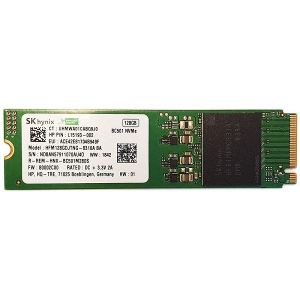 Накопитель SSD M.2  128GB Hynix HFM128GDJTNG, NVME, TLC, 2280, 1600/760MB/s