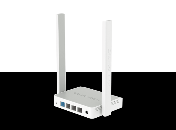Маршрутизатор WiFi Keenetic Start KN-1112, 3*RJ45 LAN 100Мбит/с, 1*RJ45 WAN 100Мбит/с, 802.11n 300Мбит/с, 2.4ГГц, VPN-клиент, Firewall