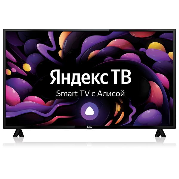 ТВ LED 42" BBK 42LEX-7255/FTS2C, 1920*1080, 3HDMI/RCA, SPDIF(Optical)/MiniJack, CI+/2USB2.0/LAN/BT/Wi-Fi, Smart TV/Яндекс ТВ, DVB-S2/T2/C, 2*8Вт, черный