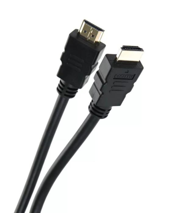 Кабель HDMI штырь - HDMI штырь  1.8м Aopen/Qust ACG511-1.8M, версия 1.4, поддержка 3D, ethernet, канал возврата аудио, позолоченный, черный