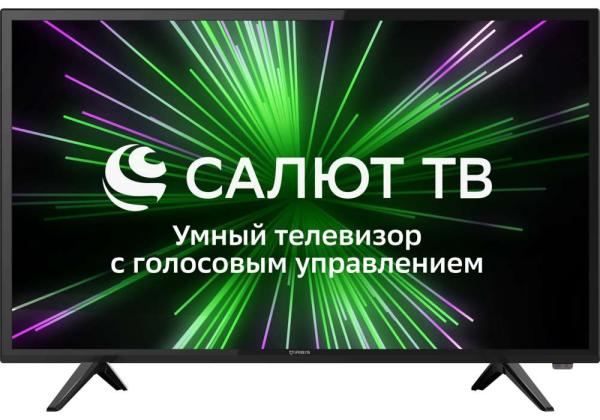ТВ LED 32" Irbis 32H1SBR202BS2, 1366*768, 2HDMI/RCA, SPDIF(Coaxial)/MiniJack, CI+/2USB2.0/LAN/BT/Wi-Fi, Smart TV/Салют ТВ, DVB-T2/C/S2, 2*10Вт, черный