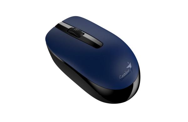 Мышь беспроводная оптическая Genius NX-7007, USB, 3 кнопки, FM, 1200dpi, 1*AA, для ноутбука, черный-синий