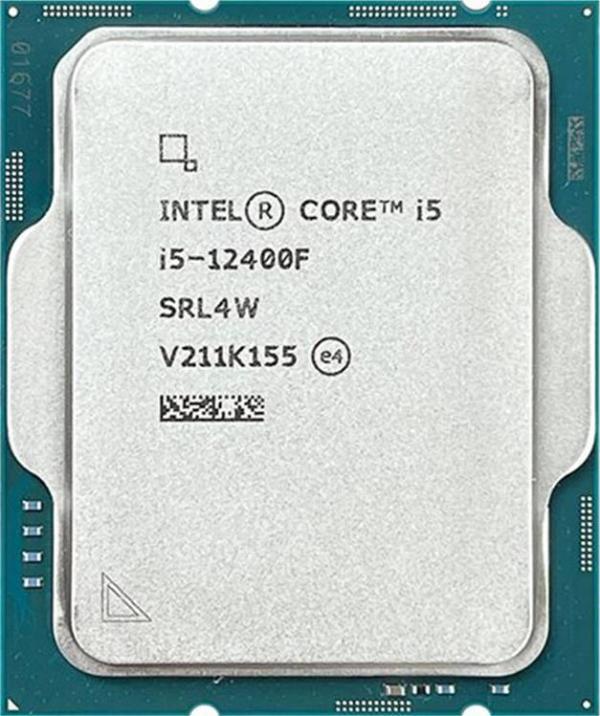 Процессор S1700 Intel Core i5-12400F 2.5ГГц, 7.5MB+18MB, 76.8ГТ/с, Alder Lake 0.007мкм, 65Вт