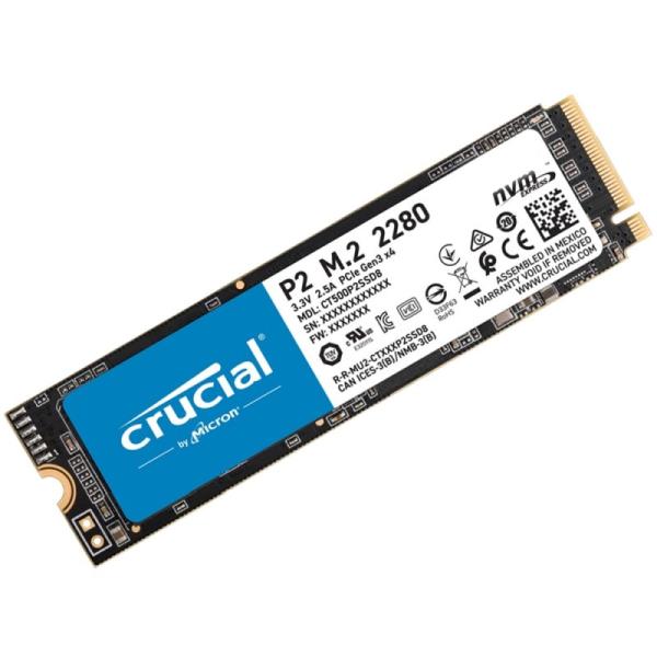 Накопитель SSD M.2  250GB Crucial CT250P2SSD8, NVMeI, 3D TLC, 2100/1150MB/s