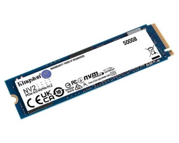 Накопитель SSD M.2  500GB Kingston SNV2S/500G, NVMe, 3D TLC, 2100/1700MB/s