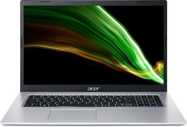 Ноутбук 17" Acer Aspire 3 A317-53-37R1 (NX.AD0ER.00S), Core i3-1115G4 3.0 8GB SSD 256GB 1600*900 Intel UHD Graphics USB2.0/2*USB3.0 LAN WiFi BT HDMI камера 2.6кг DOS серебристый