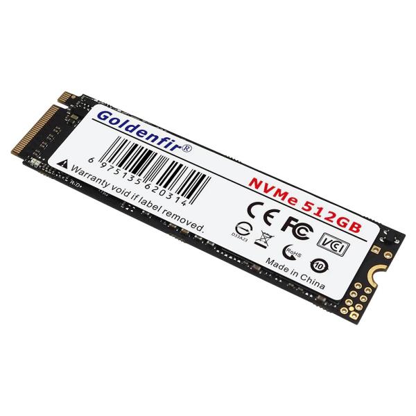 Накопитель SSD M.2  512GB Goldenfir NVME-512, NVMe, 3D TLC, 2400/1700MB/s