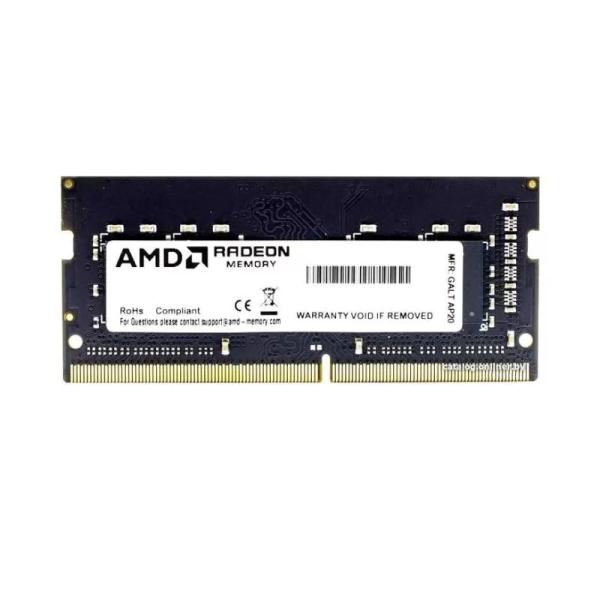 Оперативная память SO-DIMM DDR4  8GB AMD Radeon R9 Gamers Series Black R948G3206S2S-UO, 3200 МГц (PC25600), 1.2В