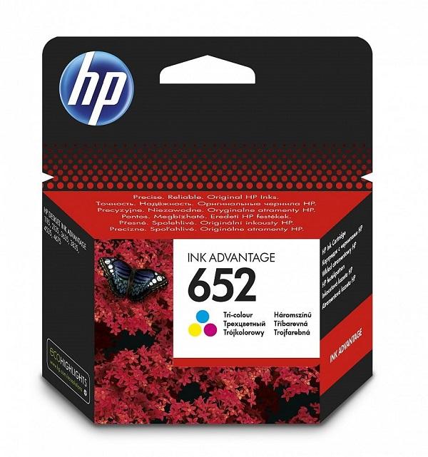 Картридж для HP DeskJet Ink Advantage 1115/2135/3635/3835, цветной HP №652 F6V24AE, 200стр