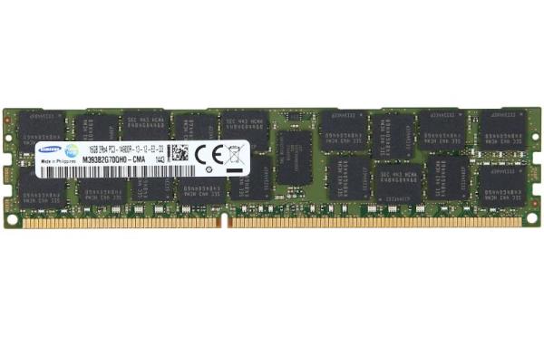 Оперативная память DIMM DDR3 ECC Reg 16GB, 1600МГц (PC12800) Samsung M393B2G70QH0-CMA, 1.5В, 1866МГц (PC3-14900R), восстановленная