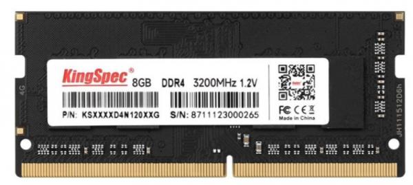 Оперативная память SO-DIMM DDR4  8GB Kingspec, 3200МГц, 1.2В