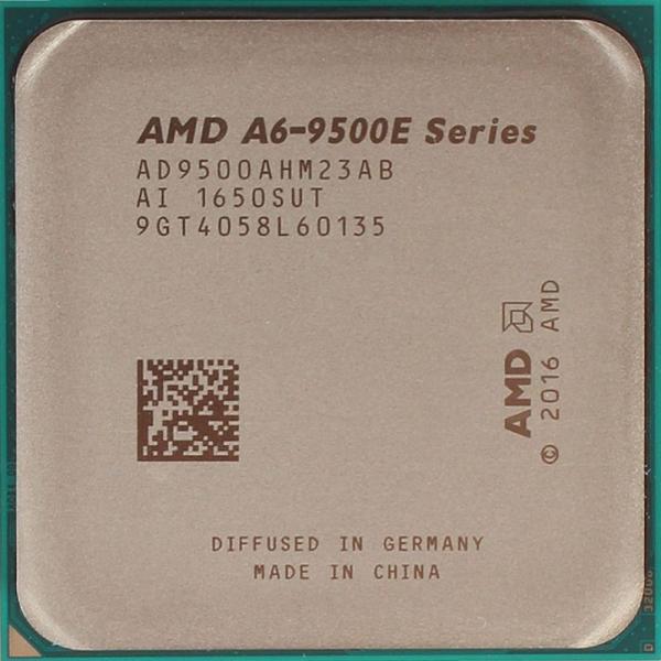 Процессор AM4 AMD A6-9500E 3ГГц  AD9500AHM23AB, 1MB, Bristol Ridge 0.028мкм, Dual Core, Radeon R5, 35Вт