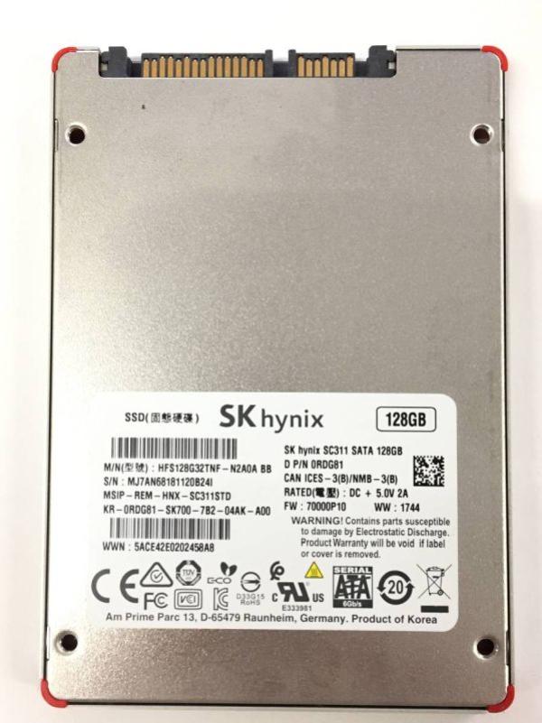 Накопитель SSD 2.5" SATA   128GB Hynix SC311 HFS128G32TNF-N2A0A, SATAIII, 3D NAND TLC, 540/500MB/s