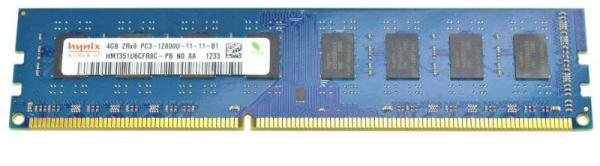 Оперативная память DIMM DDR3  4GB, 1600МГц (PC12800) Hynix HMT351U6FR8A-PB, 1.5В