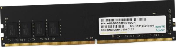 Оперативная память DIMM DDR4  8GB, 3200МГц (PC25600) Apacer EL.08G21.GSH, 1.2В