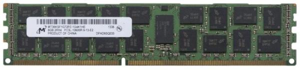 Оперативная память DIMM DDR3 ECC Reg  8GB, 1333МГц (PC10600) Micron MT36KSF1G72PZ-1G4, 1.5В, восстановленная