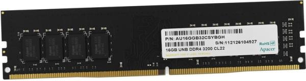 Оперативная память DIMM DDR4 16GB, 3200МГц (PC25600) Apacer AU16GGB32CSYBGH (EL.16G21.GSH), 1.2В