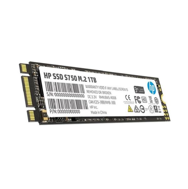 Накопитель SSD M.2 1TB HP S750 (16L57AA), SATA III, 3D NAND TLC, 2280, 560/520MB/s