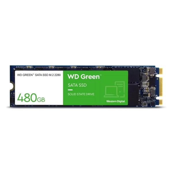 Накопитель SSD M.2  480GB WD Green WDS480G3G0B, SATAIII, 3D TLC, 545/545MB/s