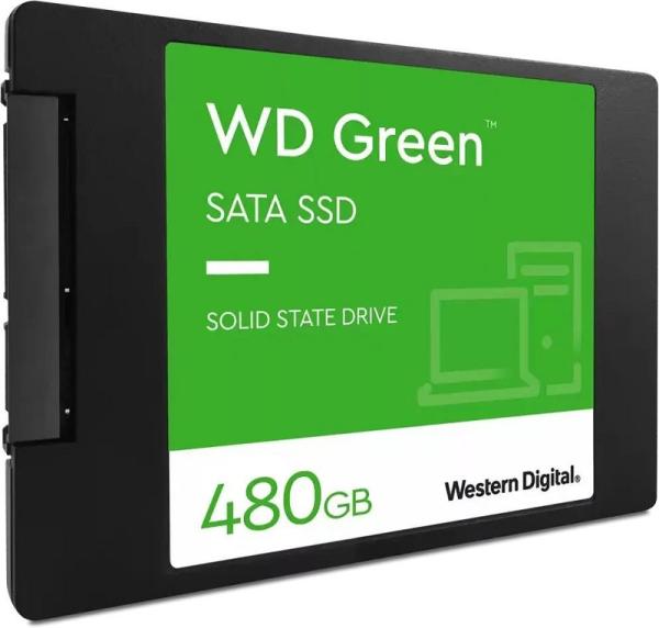 Накопитель SSD 2.5" SATA   480GB WD Green WDS480G3G0A, SATAIII, 3D TLC, 545/465MB/s