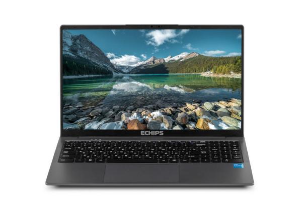 Ноутбук 15" Echips Hot, Core i3-1025G1 1.2 8GB SSD 256GB 1920*1080 IPS USB Type C/3*USB3.0 LAN WiFi BT HDMI камера microSD 1.8кг W11Pro серый