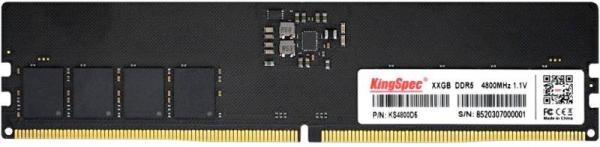 Оперативная память DIMM DDR5  8GB, 4800МГц (PC38400) Kingspec KS4800D5P11008G, 1.1В