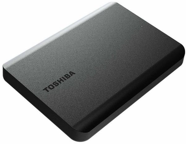 Жесткий диск внешний 2.5" USB3.0  1TB Toshiba Canvio Basics HDTB510EK3AA, 5400rpm, microUSB B, компактный, черный