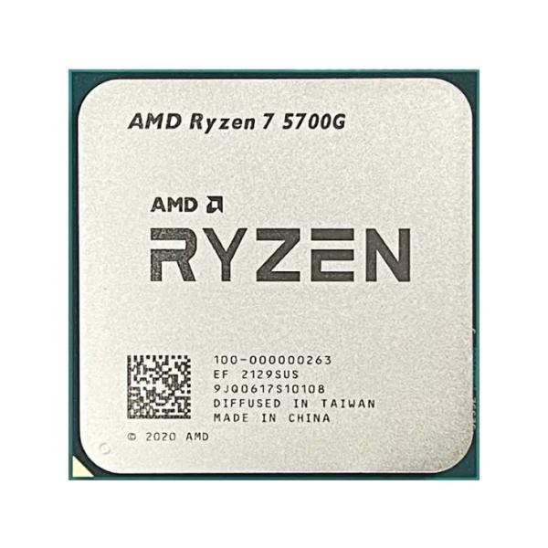 Процессор AM4 AMD RYZEN 7 5700G, 3.8ГГц, 8*512KB+16MB, 7нм, Eight Core, SMT, Dual Channel, 65Вт