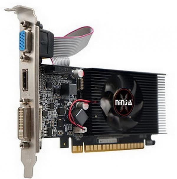 Видеокарта PCI-E GeForce  GT610 SINOTEX Ninja NF61NP023F, 2GB DDR3 64bit, 810/1000МГц, PCI-E2.0, HDCP, DVI/HDMI/VGA, 29Вт