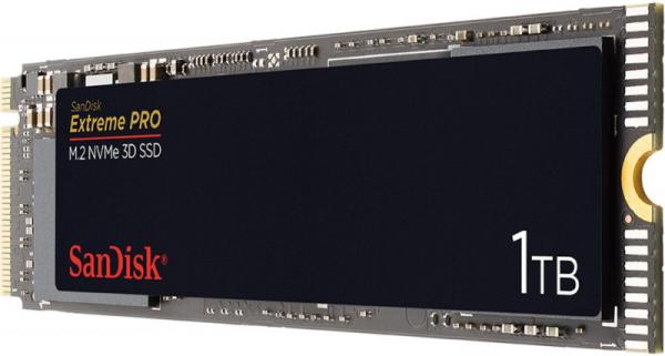 Накопитель SSD M.2 1TB SanDisk Extreme Pro SDSSDXPM2-1T00-G25, NVMe, TLC 3D NAND, 3400/2800 MB/s
