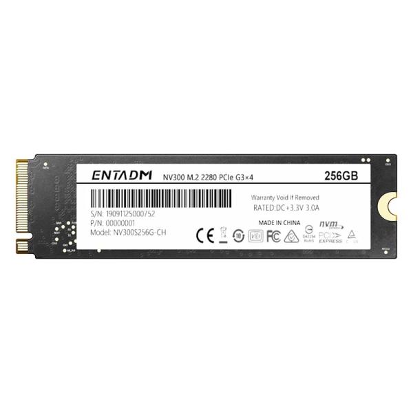 Накопитель SSD M.2  256GB ENTADM NV300, SATAIII, 3D TLC, 2300/1350MB/s