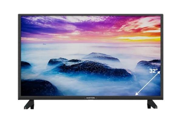 ТВ LED 32" HARTENS HTY-32H06B-VZ/M, 1366x768, 3HDMI/RCA, MiniJack, CI+/BT/Wi-Fi/LAN/2*USB2.0, Smart TV/YaOS, DVB-S2/T2, 2*8Вт