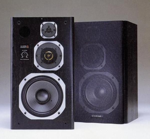 Колонки пассивные напольные Coral DX-3, 120Вт, 35..35000Гц, 92Дб, 3*полосные, 6Ом, дерево, черный, б/у