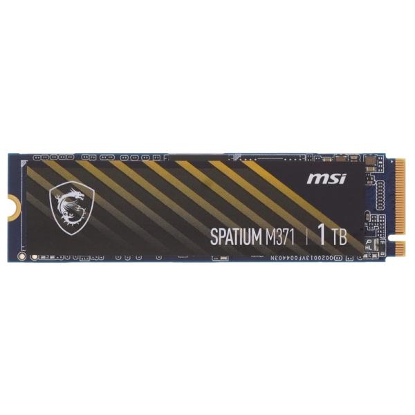 Накопитель SSD M.2 1TB MSI SPATIUM M371 S78-440L870-P83, PCI-E 3.0, NVMe, 3D TLC, 2350/1700MB/s
