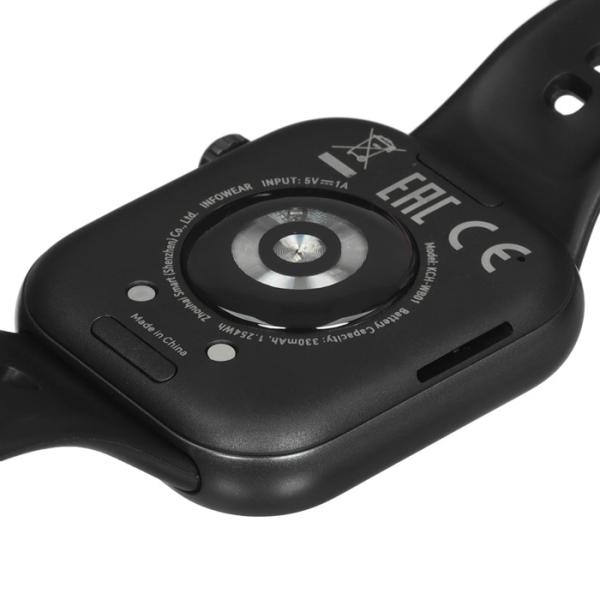 Часы умные HONOR Choice InFoWear 2i (KCH-WB01), 1,85" 390*450, AMOLED, BT, спорт режимы, пульс, акселерометр, 330мА*ч, пластик, черный ????