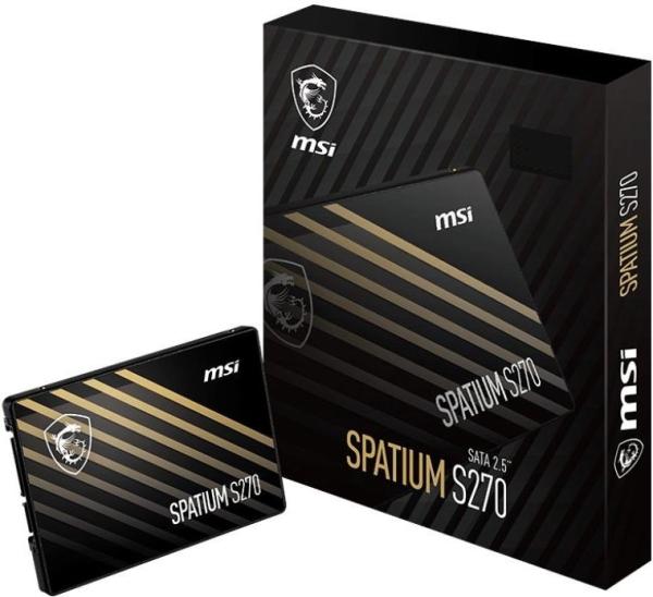 Накопитель SSD 2.5" SATA   240GB MSI SPATIUM S270 S78-440N070-P83, SATAIII, 3D TLC, 500/400MB/s